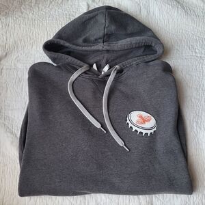 BOXING ROCK BREWING CO HOODIE SHELBURNE NOVA SCOTIA GRAY UNISEX SMALL